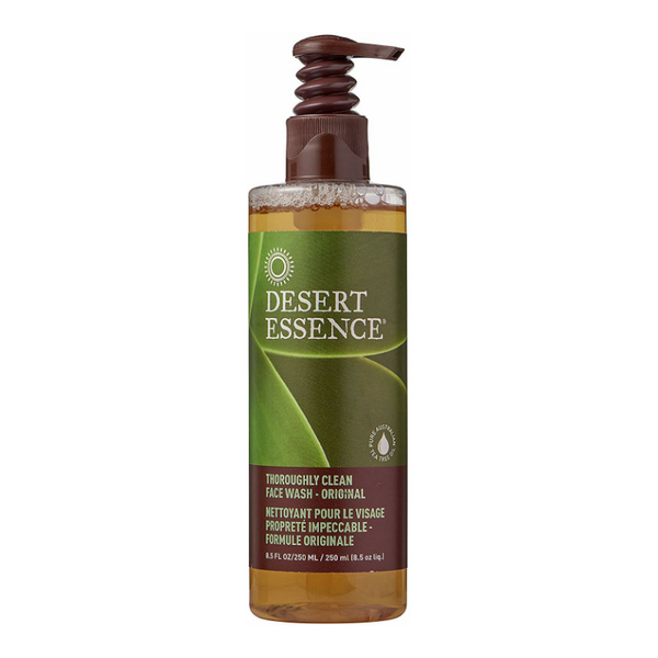Desert Essence Thoroughly Clean Face Wash | best vegan face wash for oily skin