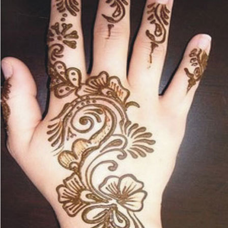 floral mehndi designs for hands
