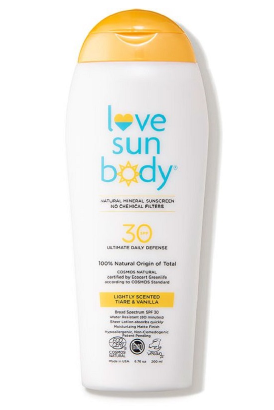 3. Love Sun Body 100% Natural Origin Mineral Sunscreen SPF 30