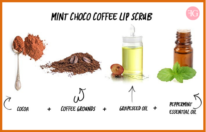 Homemade Lip Scrub - Mint Choco Coffee Lip Scrub