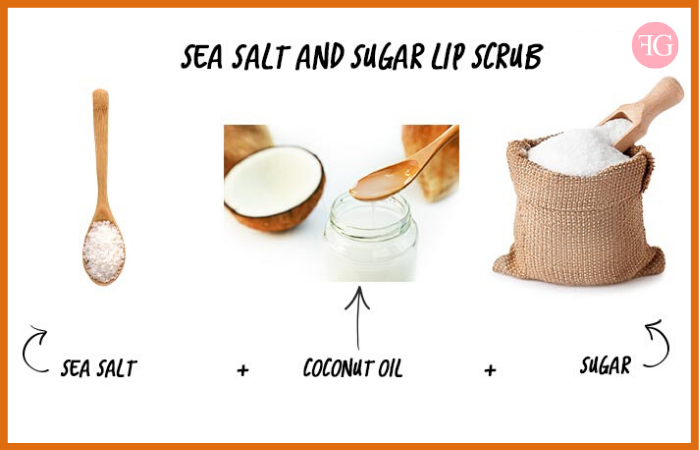 Homemade Lip Scrub - Sea Salt And Sugar Lip Scrub