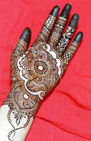 Abstract Full Hand Mehndi Design