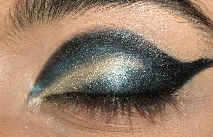 Cut Crease Arabic Eye Makeup Tutorial (7) - Arabic Eye Makeup