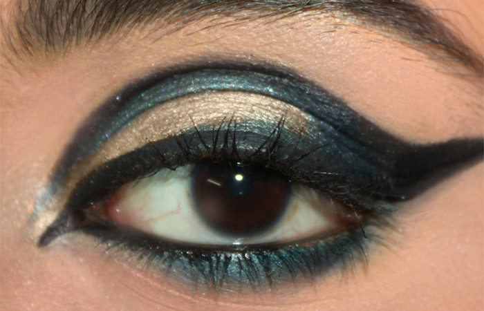 Cut Crease Arabic Eye Makeup Tutorial (8) - Arabic Eye Makeup