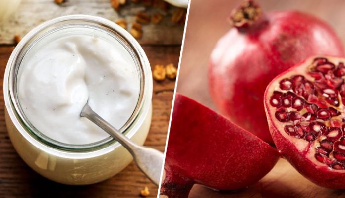 7. Pomegranate and Yoghurt Face Pack