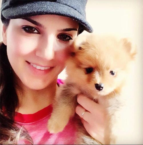 8. Animal Lover Sunny Leone Without Makeup