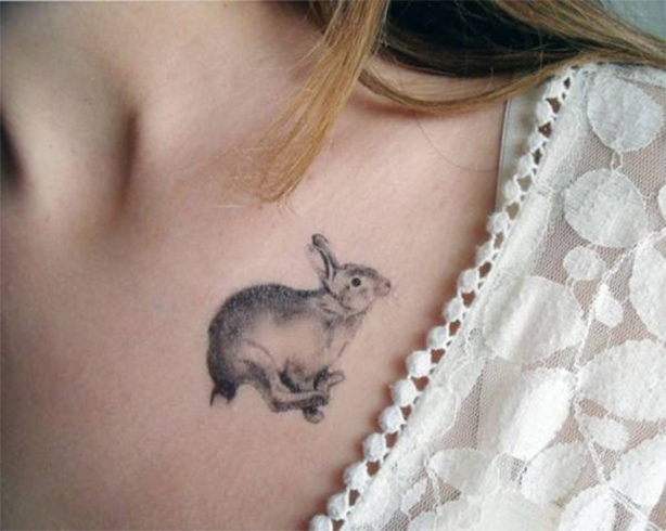 Hare tattoo for girls