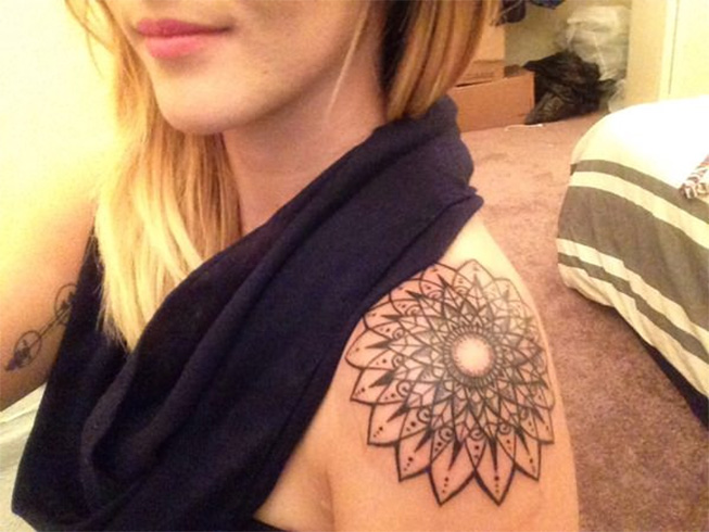Mandala tattoo for girls