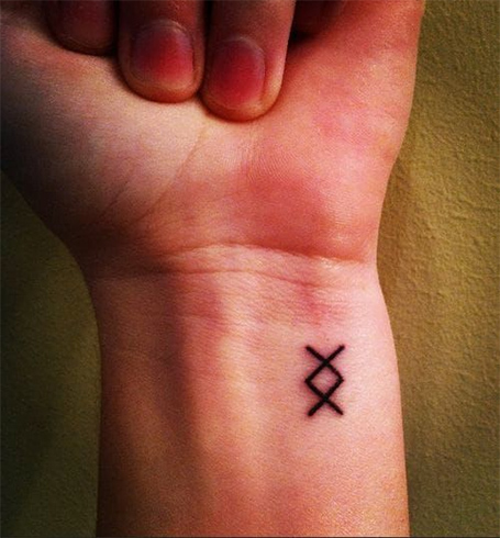 Viking tattoo for girls