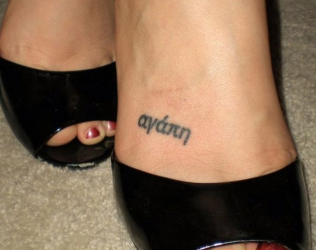 Foot tattoo for girls
