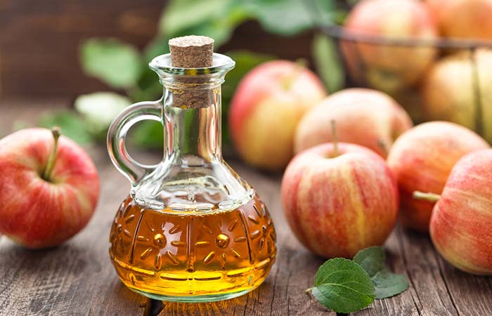 10. Apple Cider Vinegar For Hair Straightening