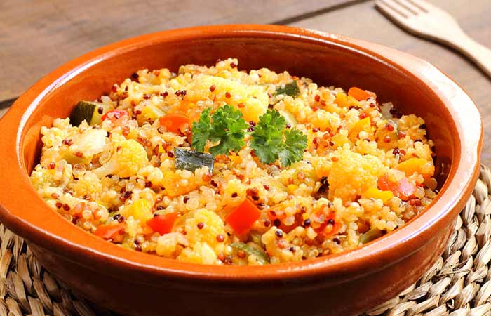 Healthy Breakfast - Blanched Cauliflower Quinoa