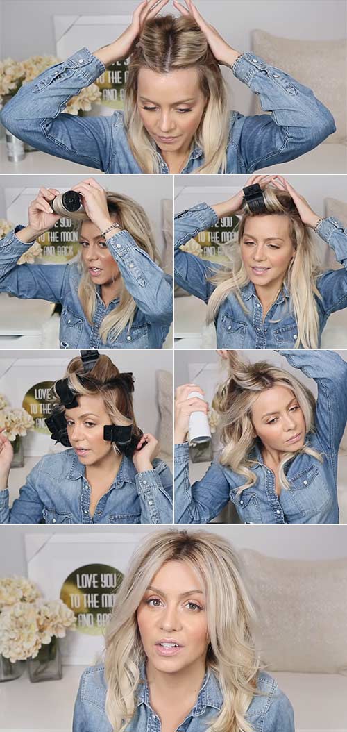Beach Waves With Hot Rollers