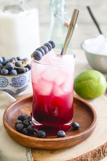 6. Blueberry Ginger Cooler Mocktail