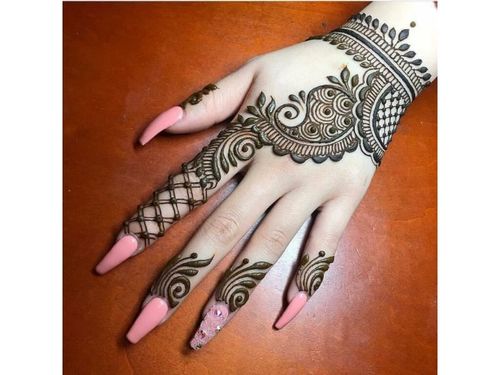 Arabic Design-finger mehndi design for 2023