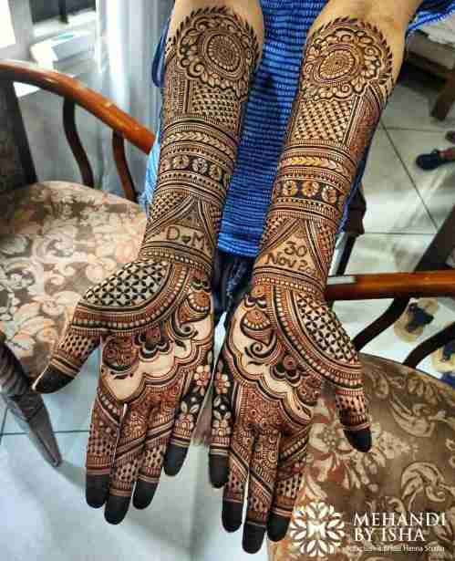Full Hands Bridal Mehndi Designs For Wedding