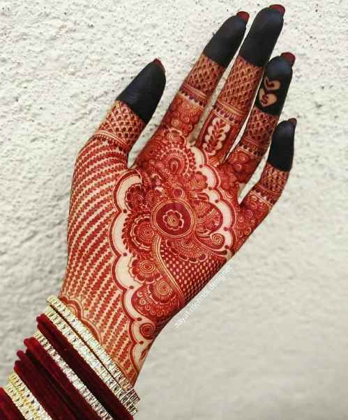 Intricate Palm Mehndi Design Inspiration
