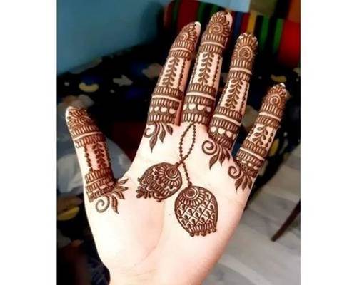 wedding finger mehndi design