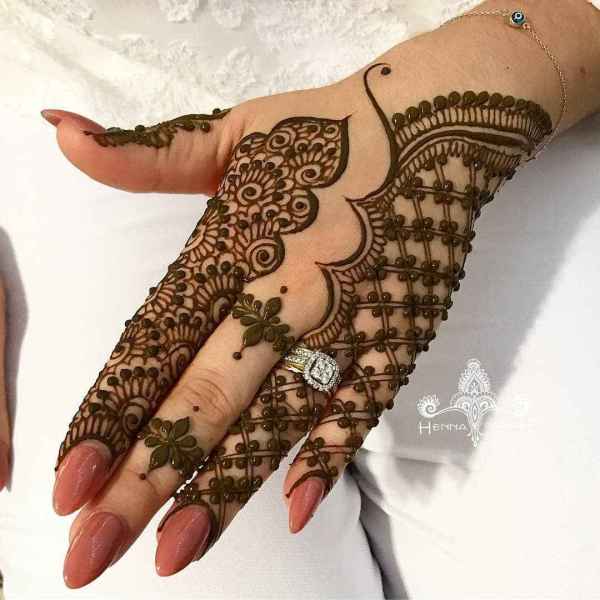 Back Of The Hand New Karwa Chauth Mehndi Designs
