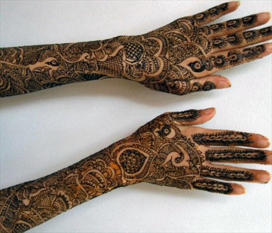 Peacock Punjabi Mehndi Designs for Hands