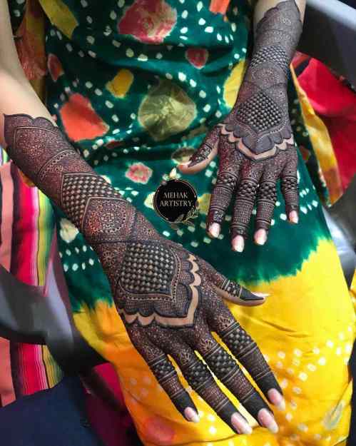 Glove Mehndi Design Inspiration For Brides