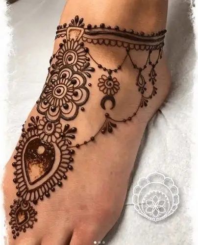 Mehndi Design for Ankle
