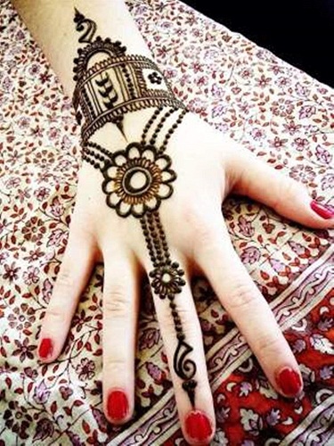 Jewellery Style Bracelet Mehndi Design