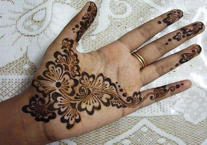 Back Hand Simple And Easy Mehndi Design