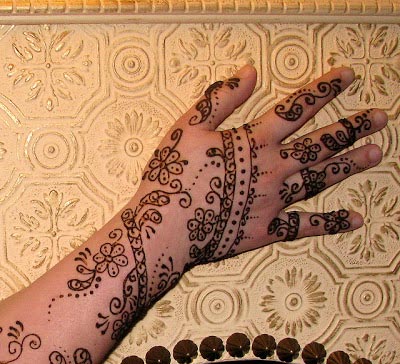 Back Hand Simple Henna Design