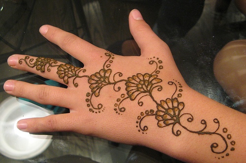 Easy Henna Design Back Hand