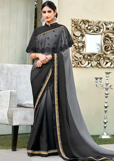 20 Latest Black Sarees Collection For Stylish Women – Fashion Goalz