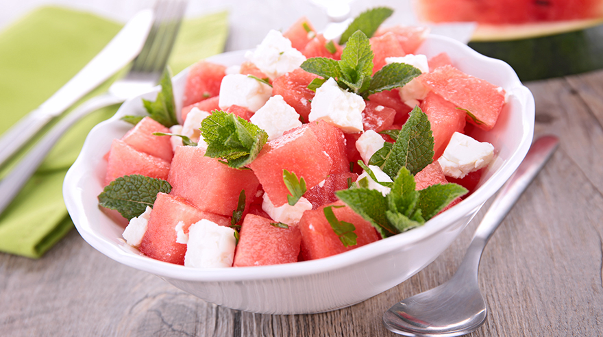 5. Watermelon Salad with Feta and Mint