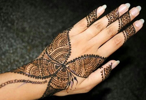 Butterfly Mehndi Designs for Hands
