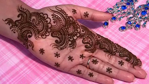 Sequential Mehndi Design for hand